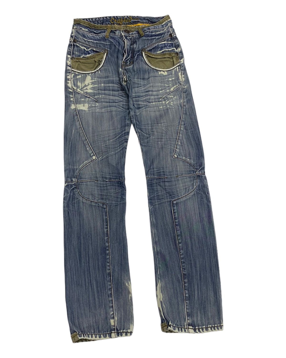 Kapital SICK🔥GOLDLINE DISTRESSED DENIM RARE UNDERCOVER STYLE DESIGN Size US 29 - 7 Thumbnail