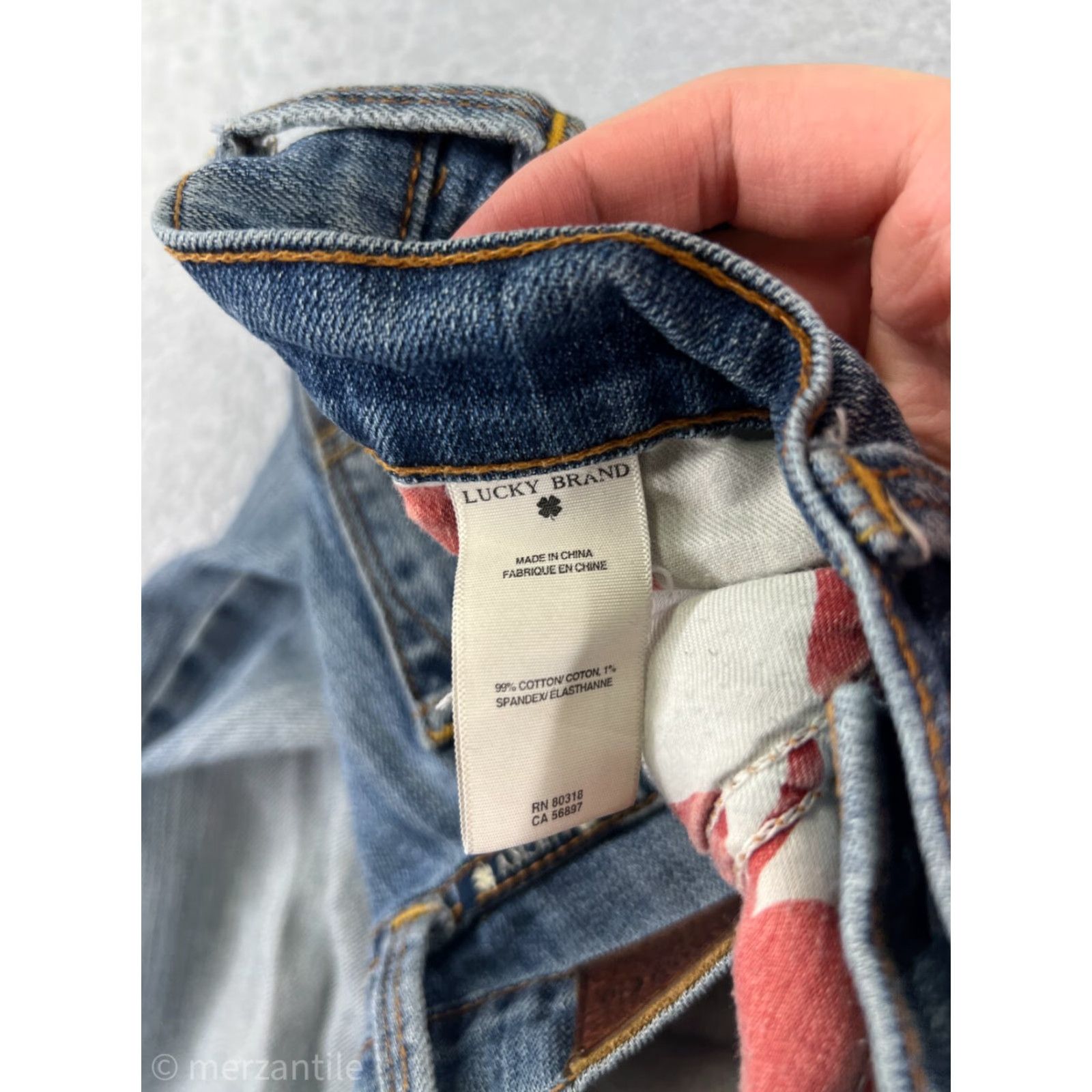 Lucky Brand Lucky Brand Jeans Women’s 4 Blue Denim Straight 5-Pocket Stretch Inseam 30in USA Size 27" / US 4 / IT 40 - 5 Thumbnail