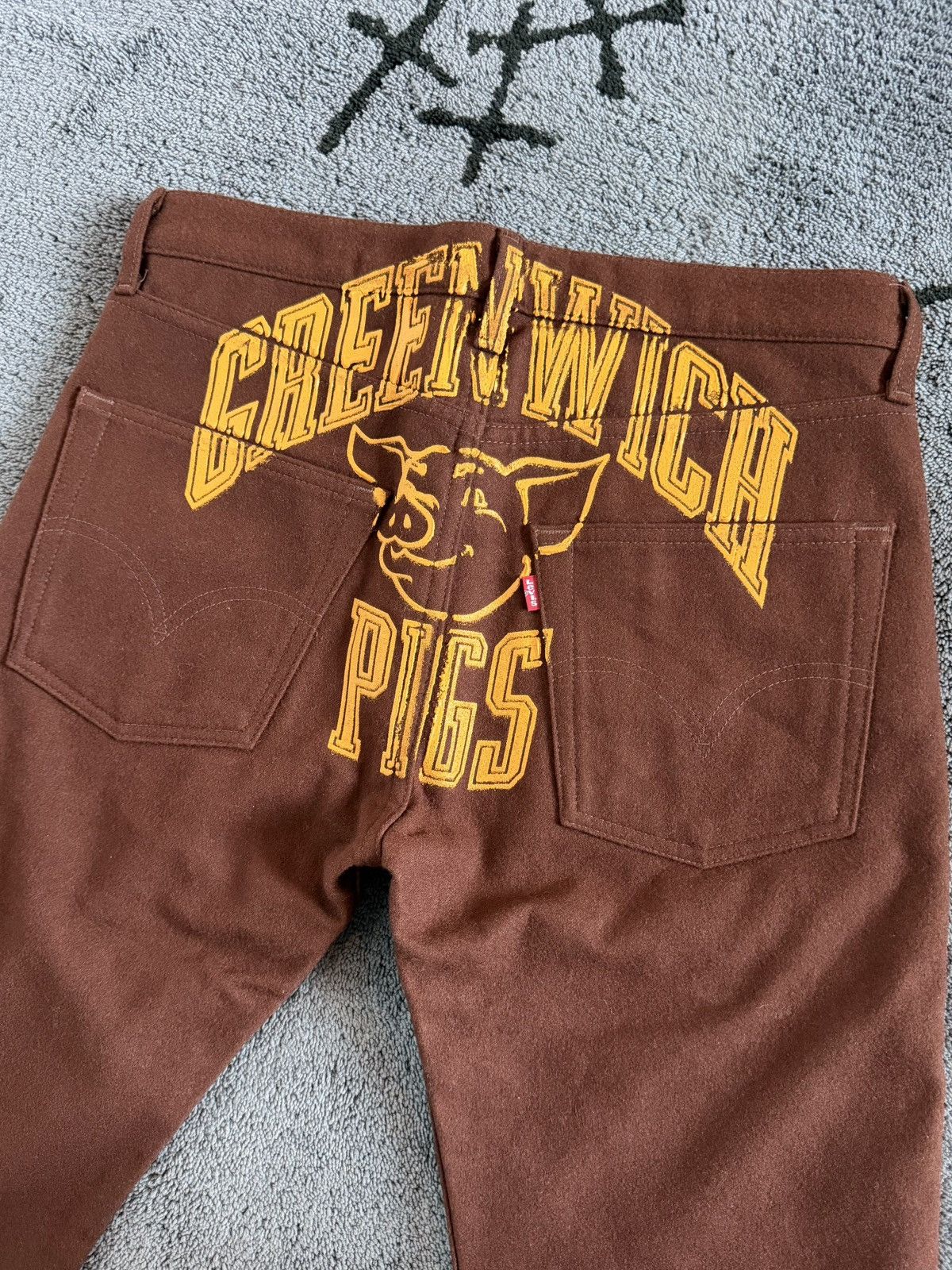 Junya Watanabe AW02 Junya Watanabe CDG Greenwich Pigs Brown Wool Pants Size US 32 / EU 48 - 3 Thumbnail