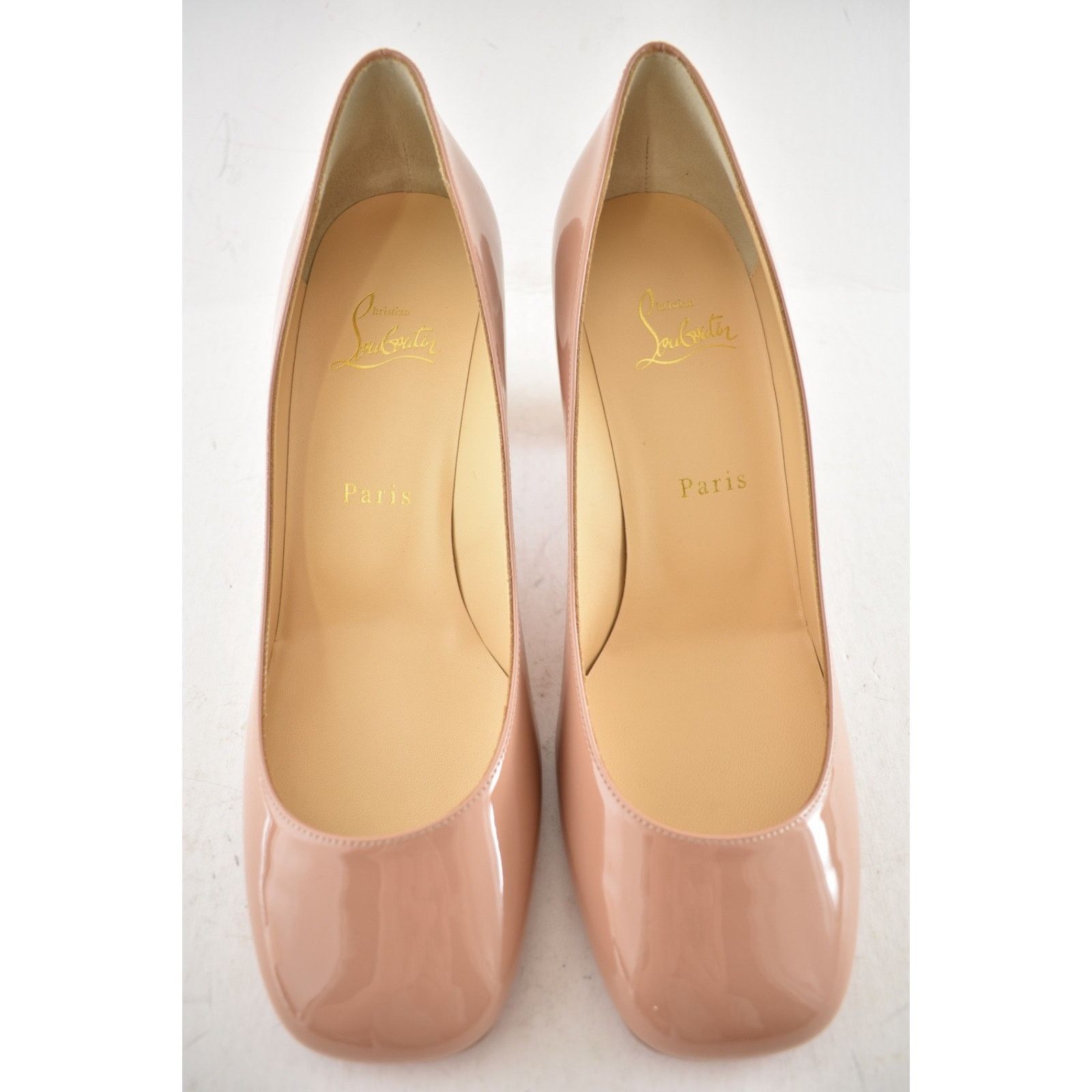 Christian Louboutin Christian Louboutin Cadrilla Patent Block Heel Pump 35.5 Size US 4.5 / IT 34.5 - 8 Thumbnail