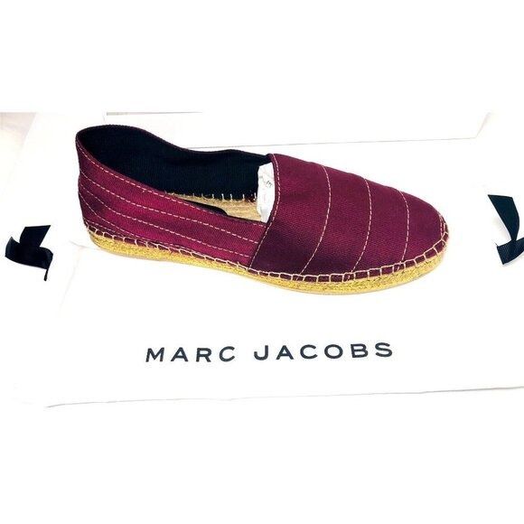 Marc Jacobs Marc Jacobs Womens Red Wine Sienna Gold Heel Espadrilles Sli Size US 8 / IT 38 - 5 Thumbnail