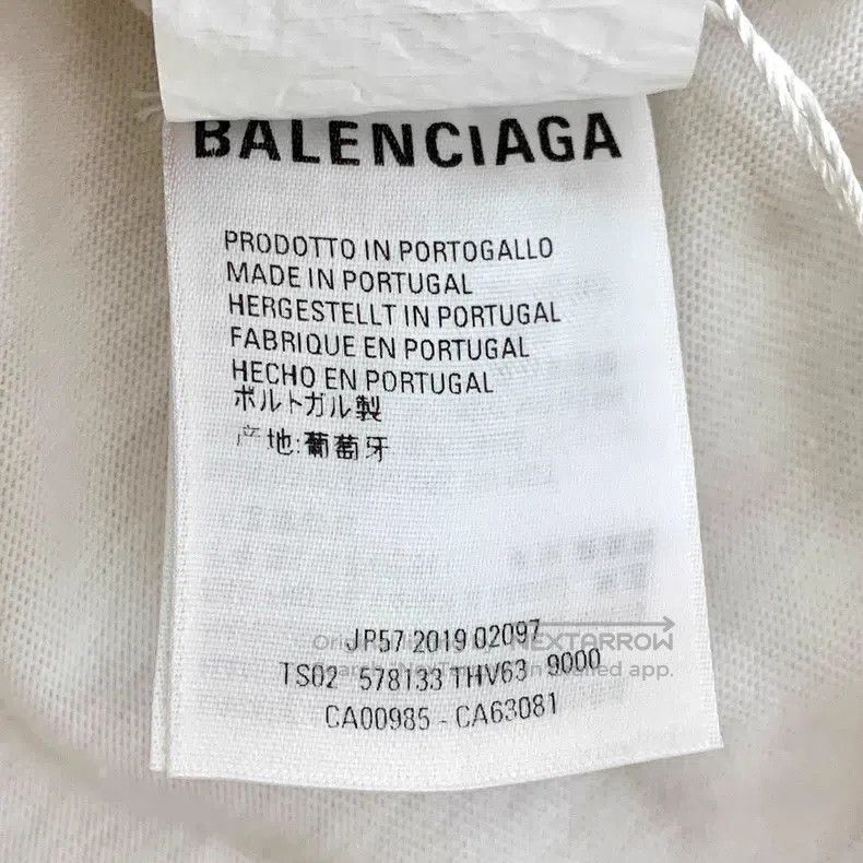 Balenciaga Balenciaga White environmental protection logo printed rou Size US L / EU 52-54 / 3 - 8 Thumbnail