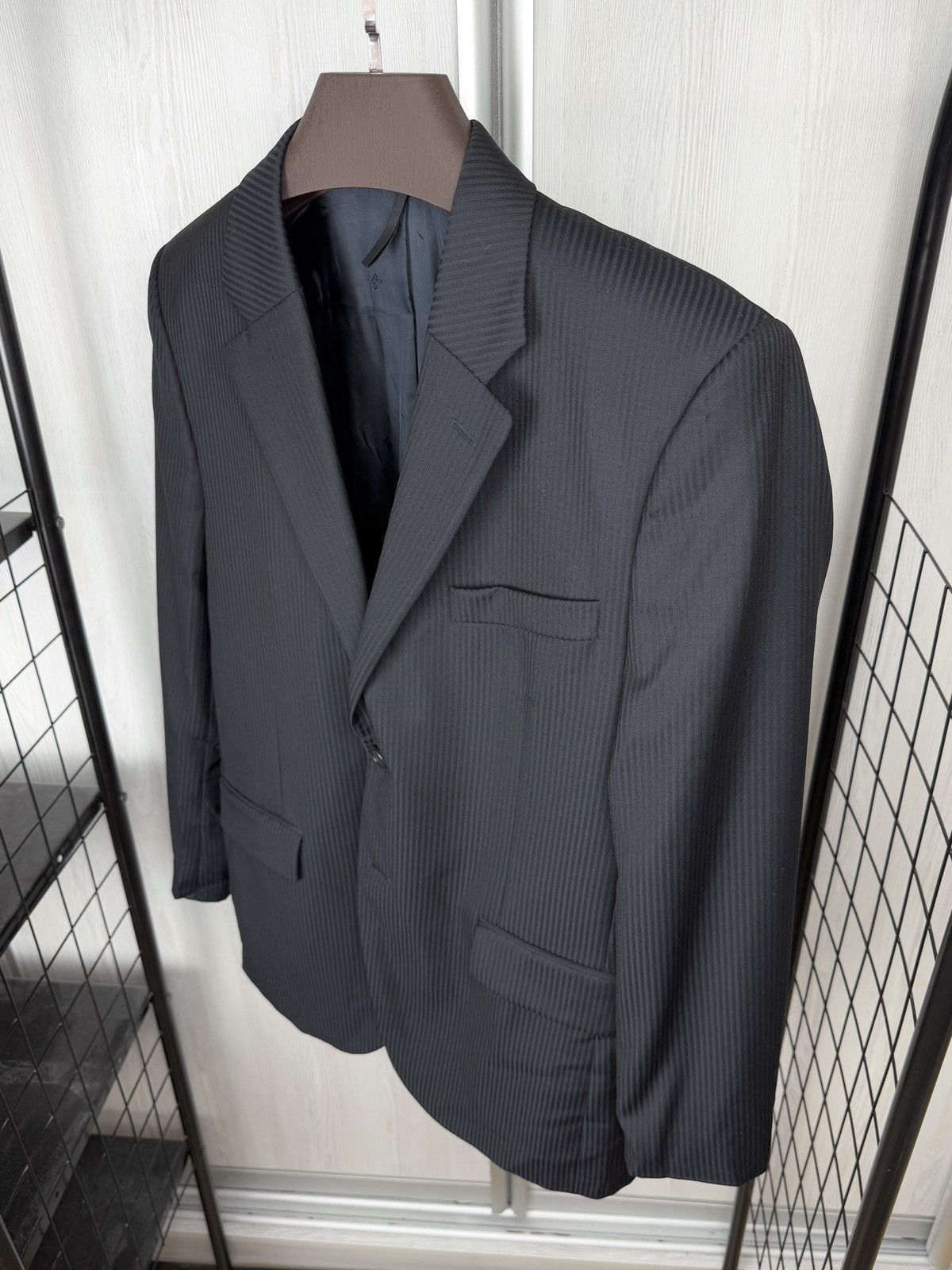 Givenchy Givenchy Paris Navy Blue Wool Pinstripe blazer sport coat Size 38R - 6 Thumbnail