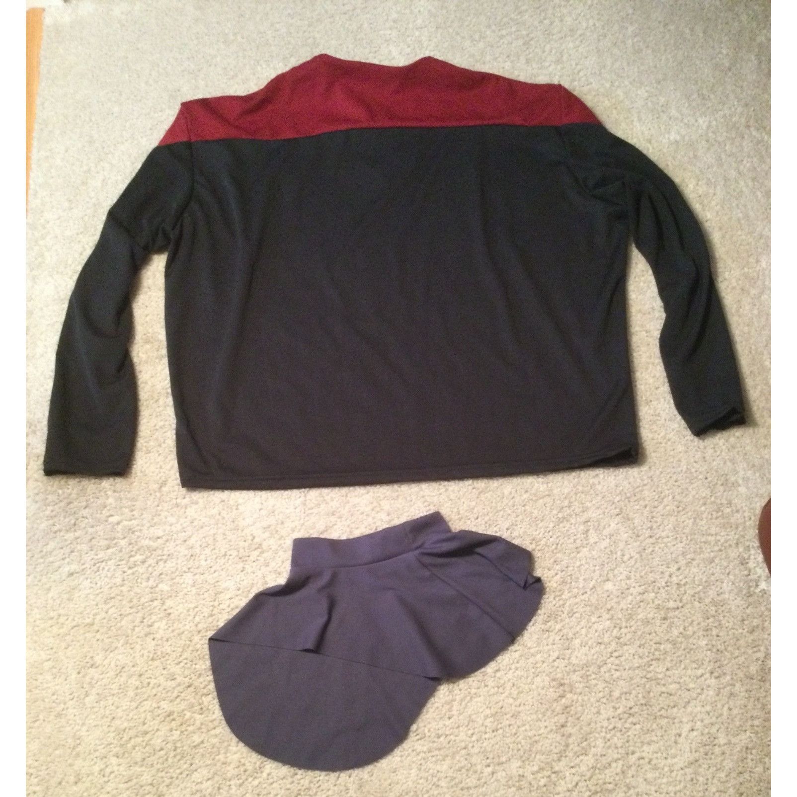 Vintage Vintage Star Trek Uniform Red Black with turtle neck attachm Size US L / EU 52-54 / 3 - 4 Thumbnail