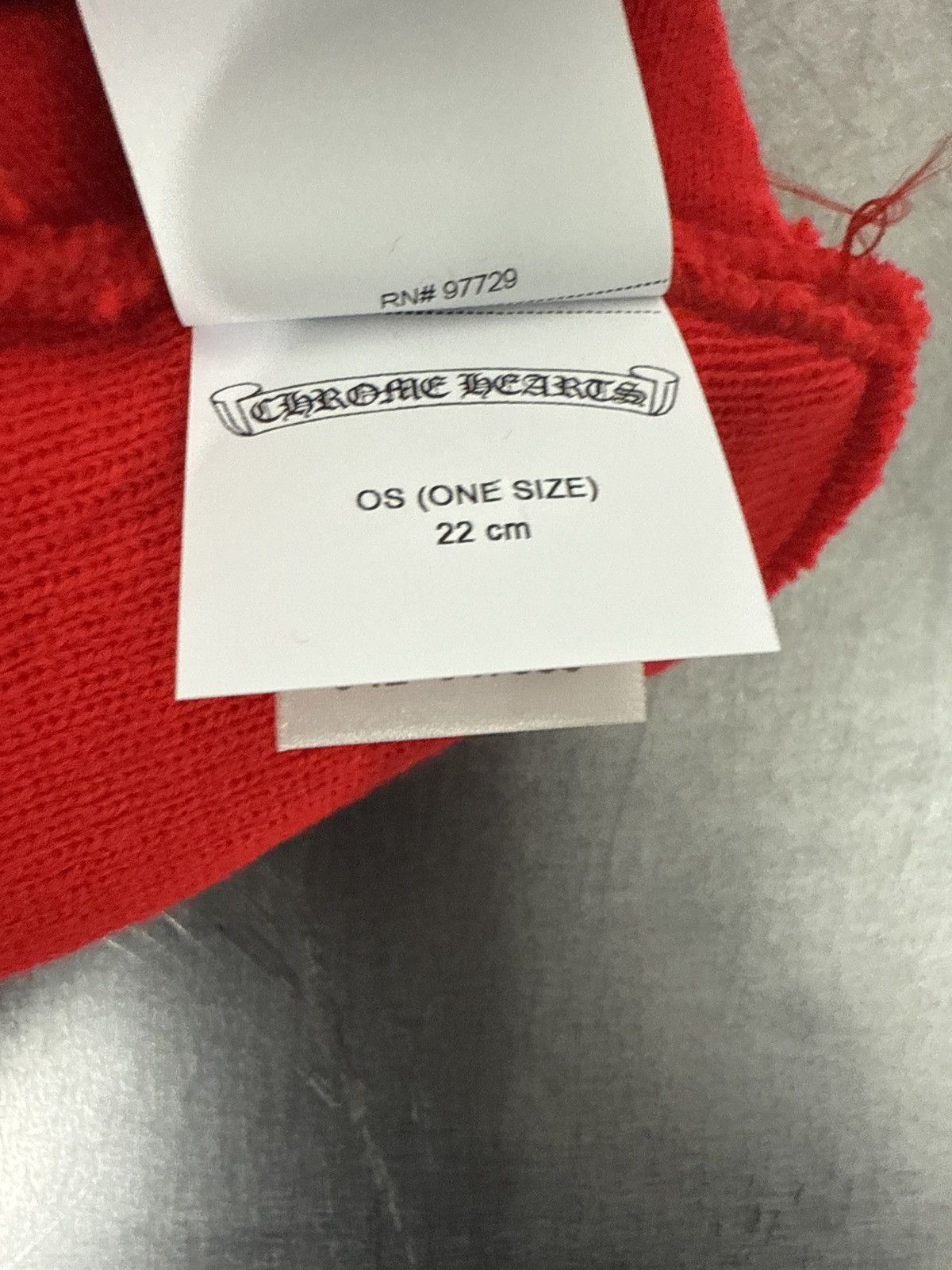 Chrome Hearts CHROME HEARTS EMBROIDERY BEANIE RED WHITE Size ONE SIZE - 6 Thumbnail