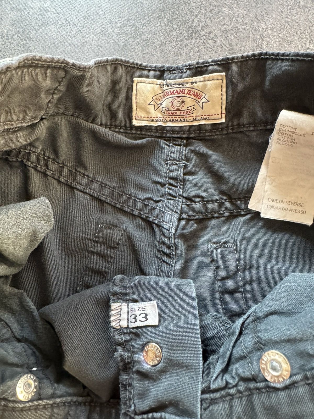 Armani ARMANI VINTAGE METAL LOGO JEANS IF SIX WAS NINE LGB GLAMOUR Size US 30 / EU 46 - 8 Thumbnail