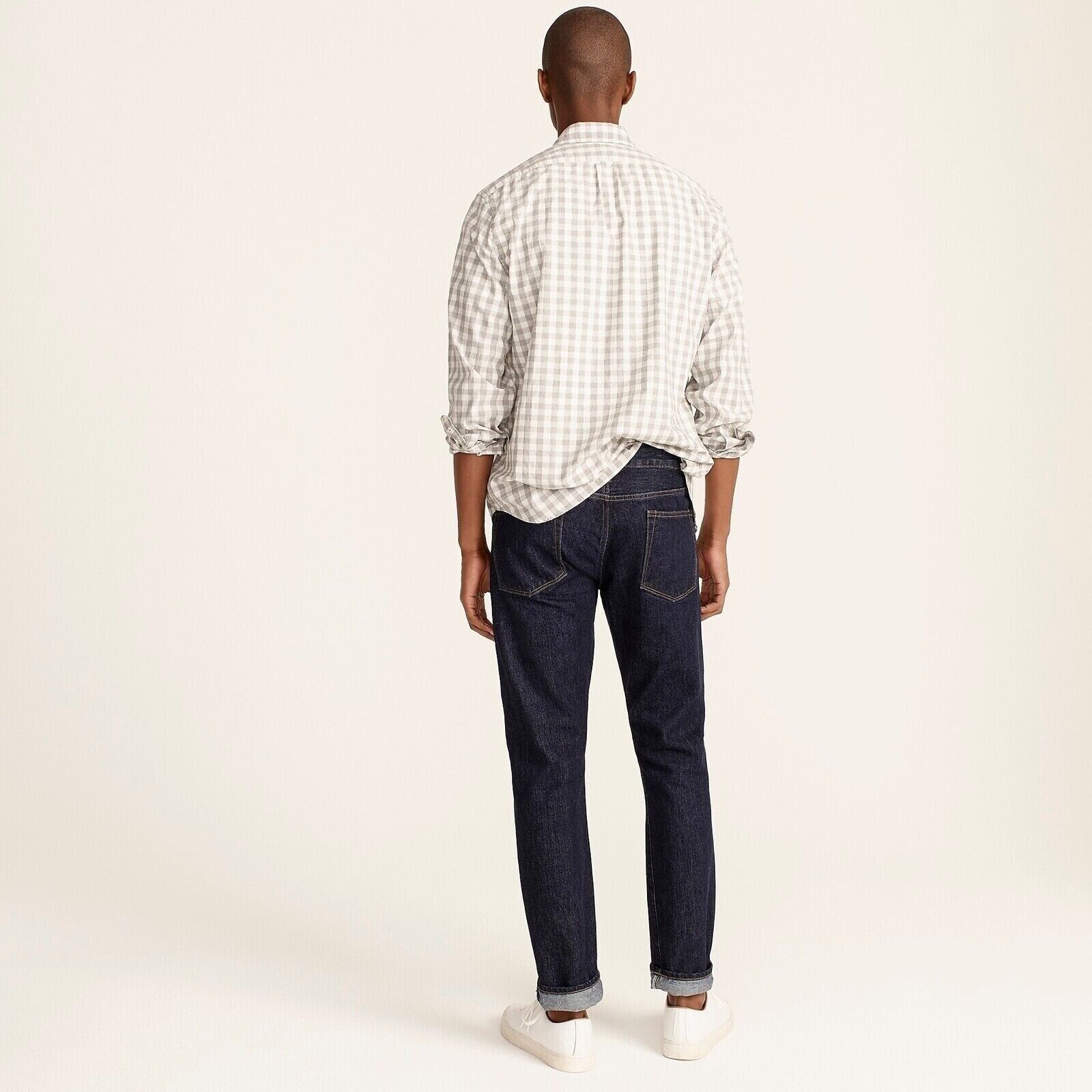 J.Crew NEW 30x30 J.Crew 484 Slim-Fit Cotton Jeans Resin Rinse Dark Size US 30 / EU 46 - 4 Thumbnail
