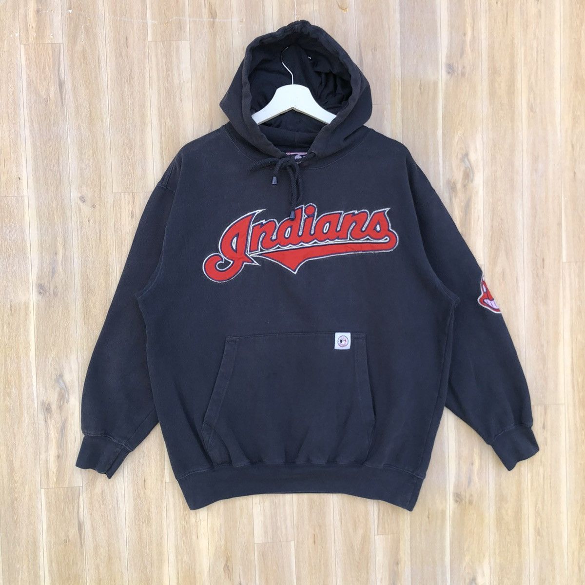 MLB Vintage Cleveland Indians Team Hoodie Sweatshirt Size US L / EU 52-54 / 3 - 1 Thumbnail