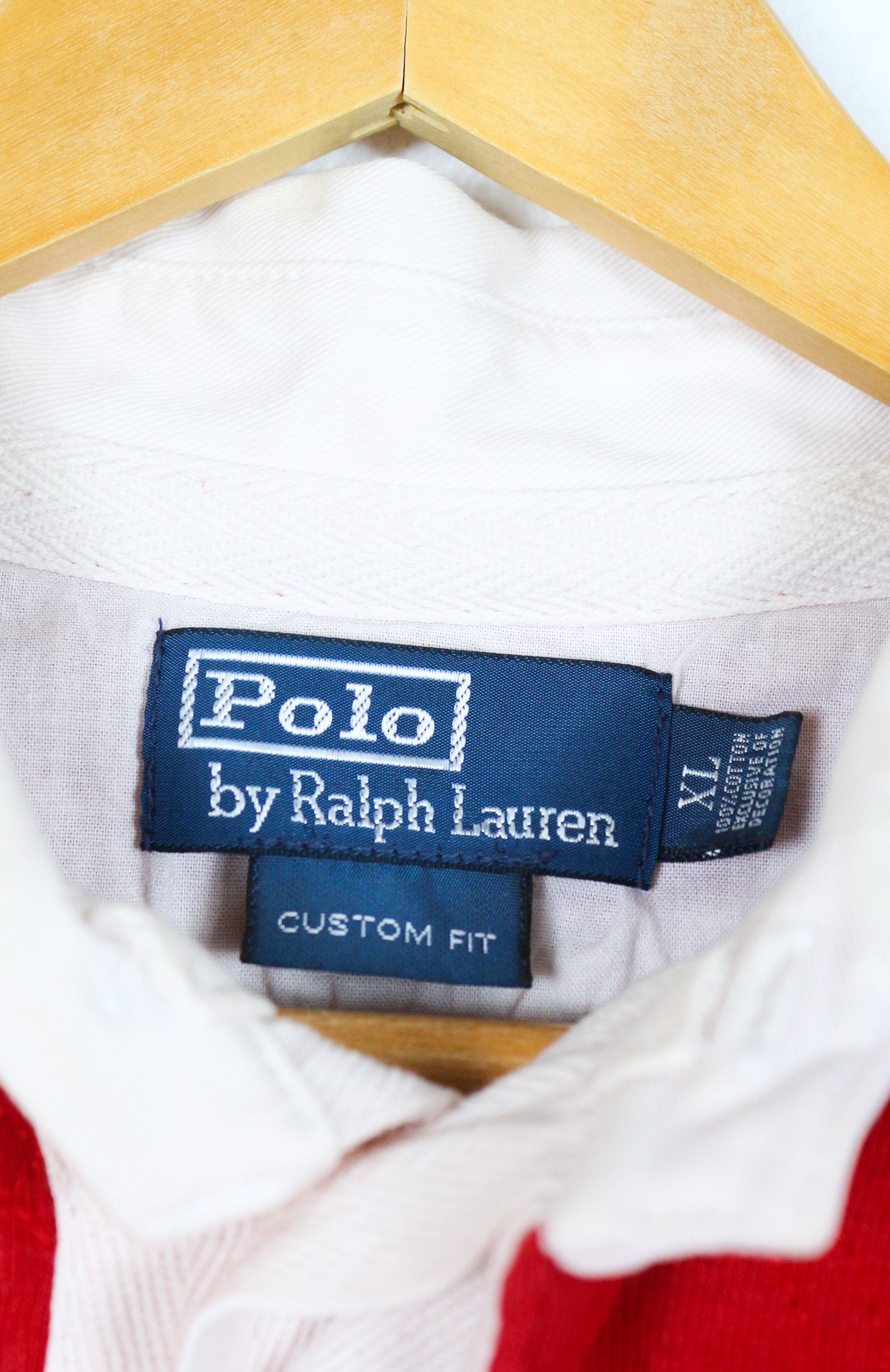 Rugby Ralph Lauren Vintage Polo Ralph Lauren Logo Rugby Polo Shirt Size US XL / EU 56 / 4 - 4 Thumbnail