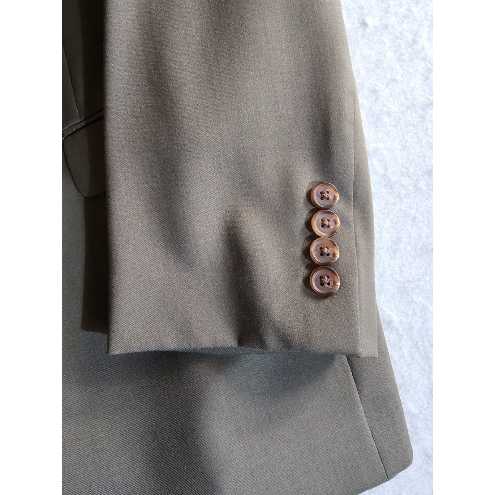 Ralph Lauren VINTAGE Ralph Lauren Sport Coat Jacket 46 Reg Beige Wool 2-Button Notch Lapel Mens Size US S / EU 44-46 / 1 - 6 Thumbnail
