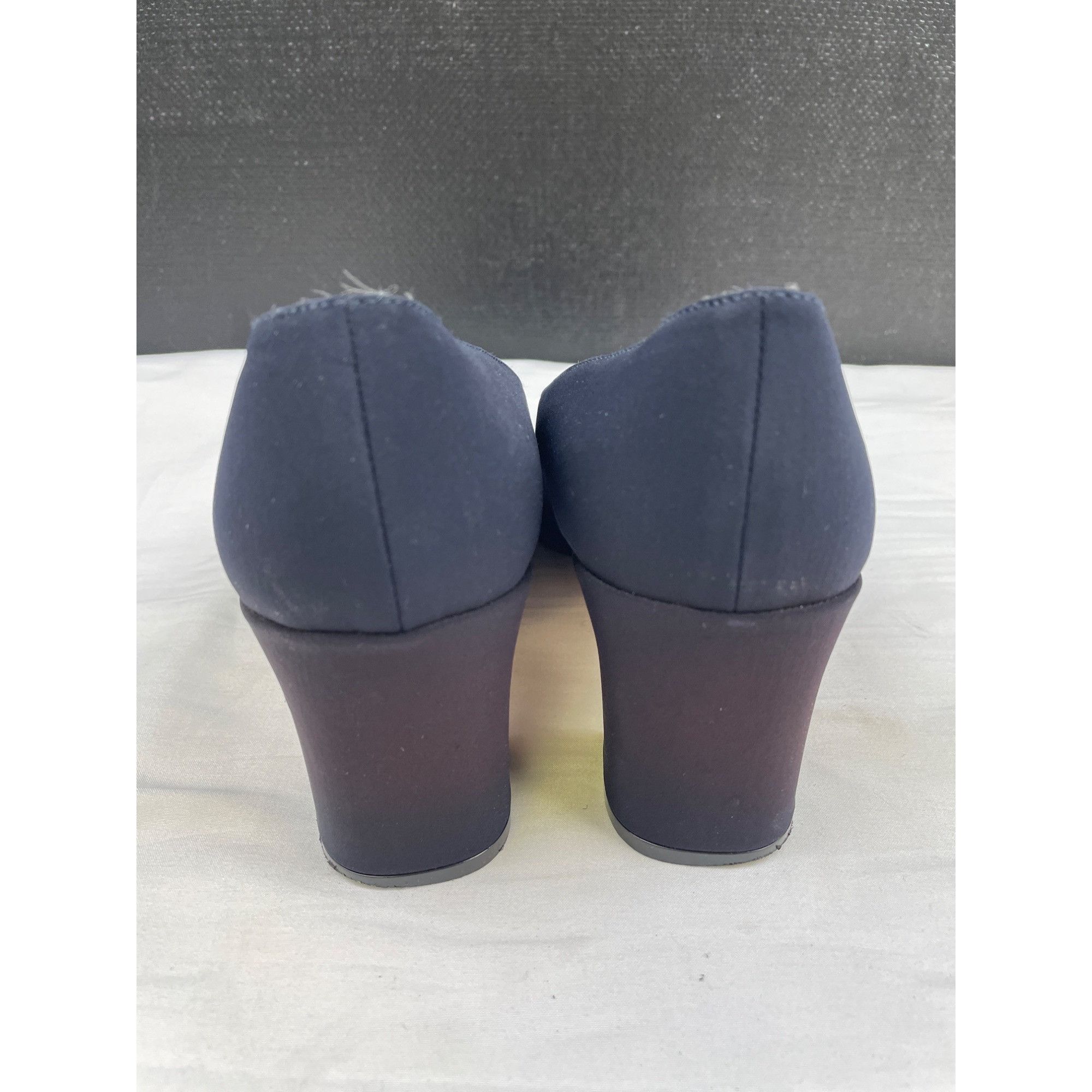 Evan Picone Evan Picone Women's Blue Fabric Shoes/Heels 2.5" Spain Size Size US 8 / IT 38 - 6 Thumbnail