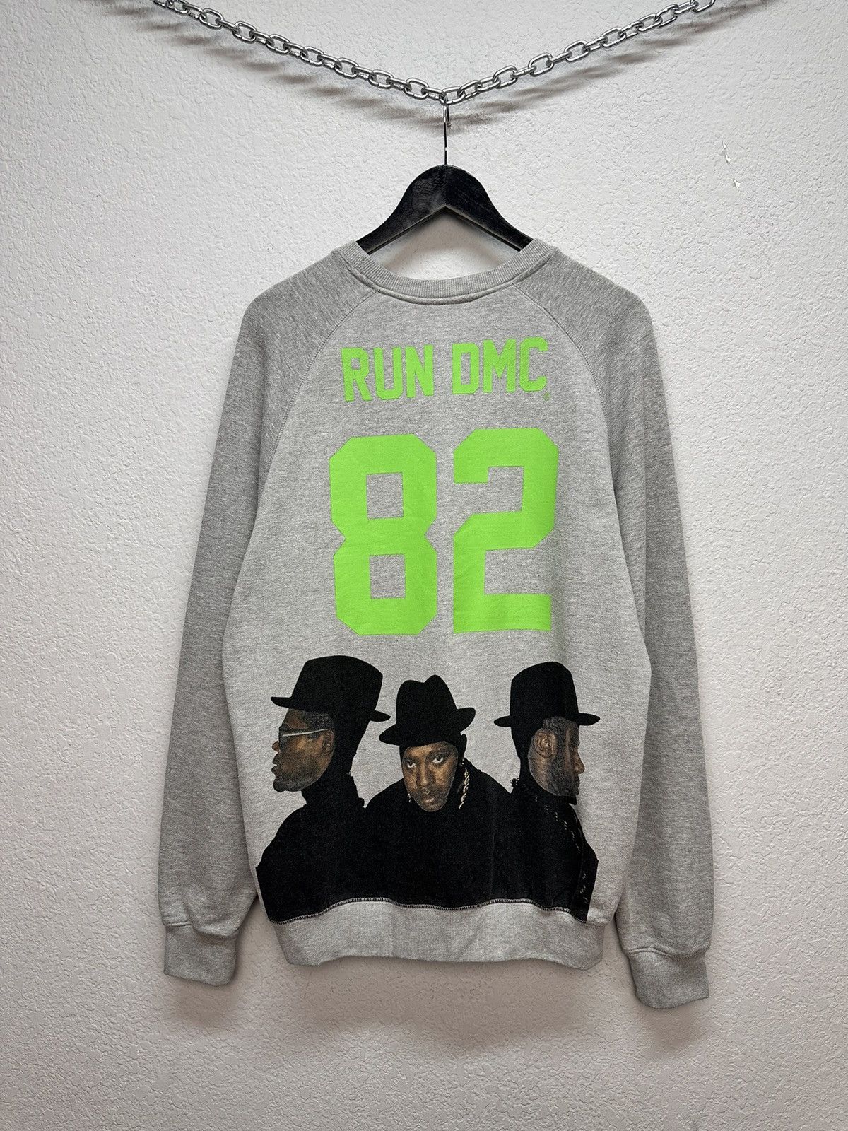 RUN DMC Vintage Run DMC Grey Graphic Sweatshirt Size L Size US L / EU 52-54 / 3 - 8 Thumbnail
