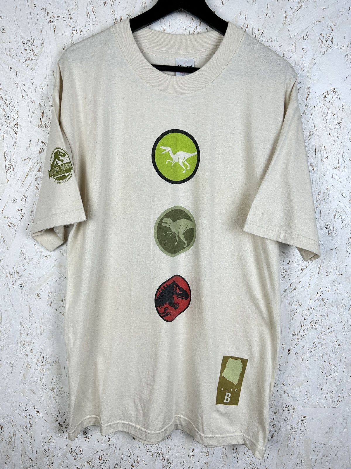 Vintage 90s Jurassic Park 1996 The Lost World Murina T-Shirt L Size US L / EU 52-54 / 3 - 1 Thumbnail