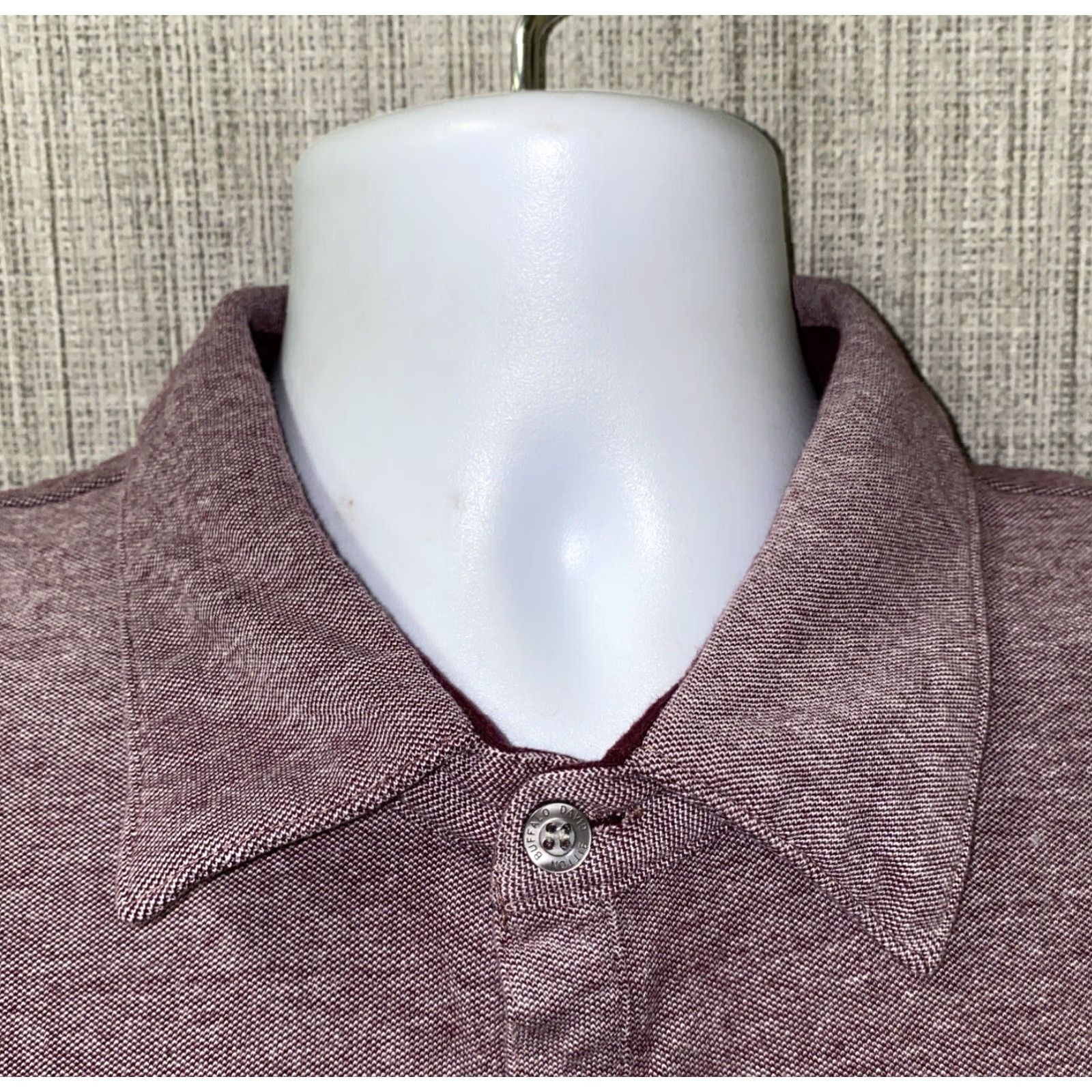 Buffalo David Bitton Buffalo David Bitton Men's Golf Polo Shirt Short Sleeve Cotton Light Red Size L Size US L / EU 52-54 / 3 - 3 Thumbnail