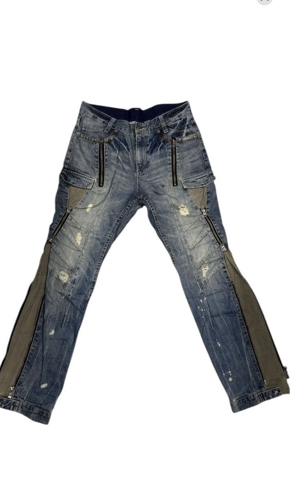 PPFM PPFM Reconstructed Hysteric Style Cargo Pants Sz34 Size US 34 / EU 50 - 1 Thumbnail
