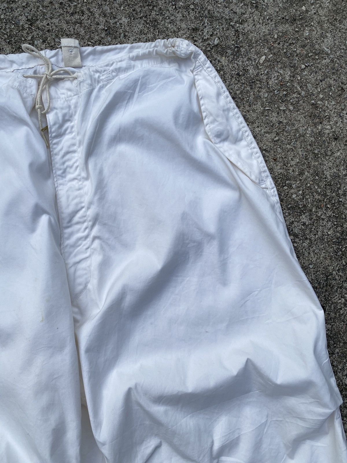 Vintage 1990s - Trouser Snow Cam White Army Parachute Baggy Pant Size US 34 / EU 50 - 4 Thumbnail