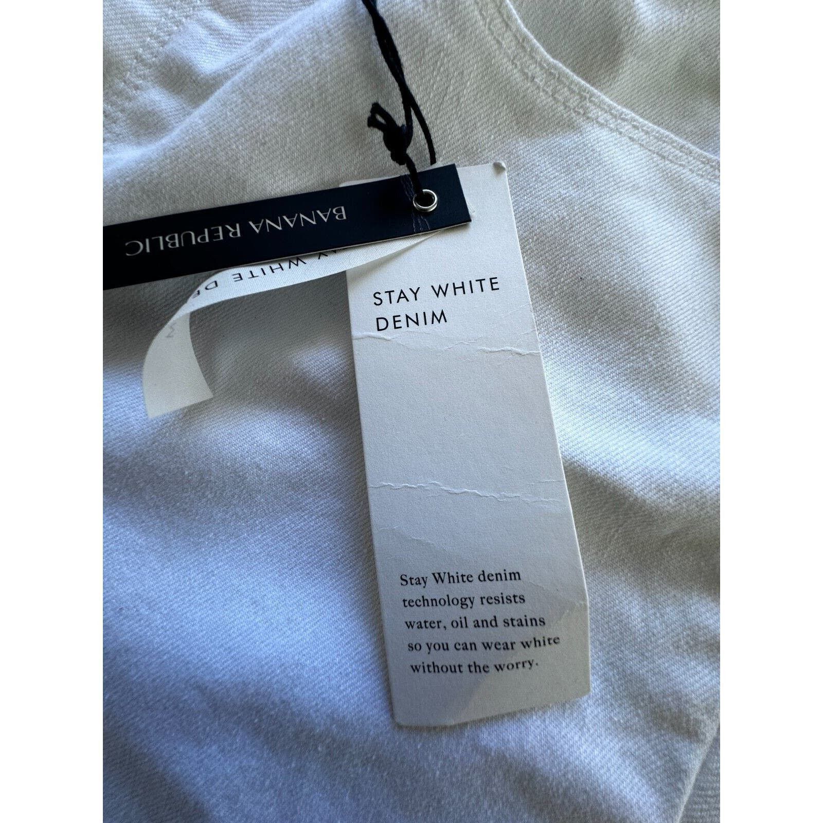 Banana Republic Banana Republic Mid Rise Fitted ankle length white Women 30 Size 30" / US 8 / IT 44 - 4 Thumbnail