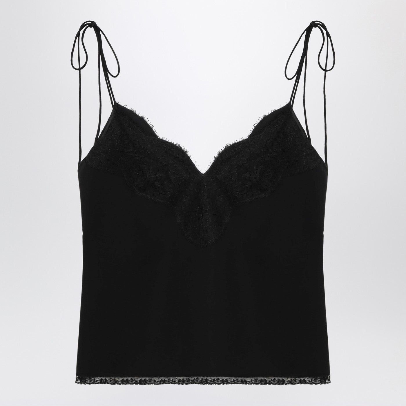 Valentino Valentino Black Silk Top Size S / US 4 / IT 40 - 1 Thumbnail
