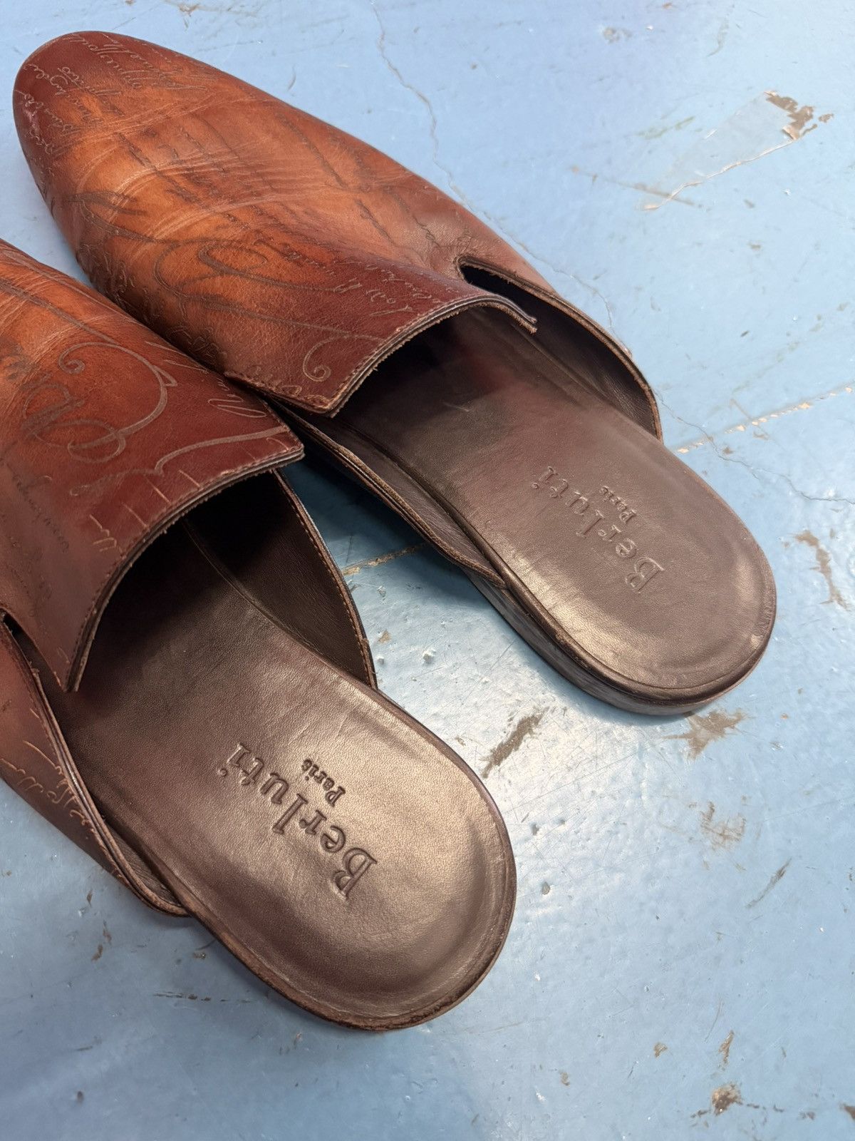Berluti BERLUTI SCRIPT SLIP ON Size US 11 / EU 44 - 2 Thumbnail