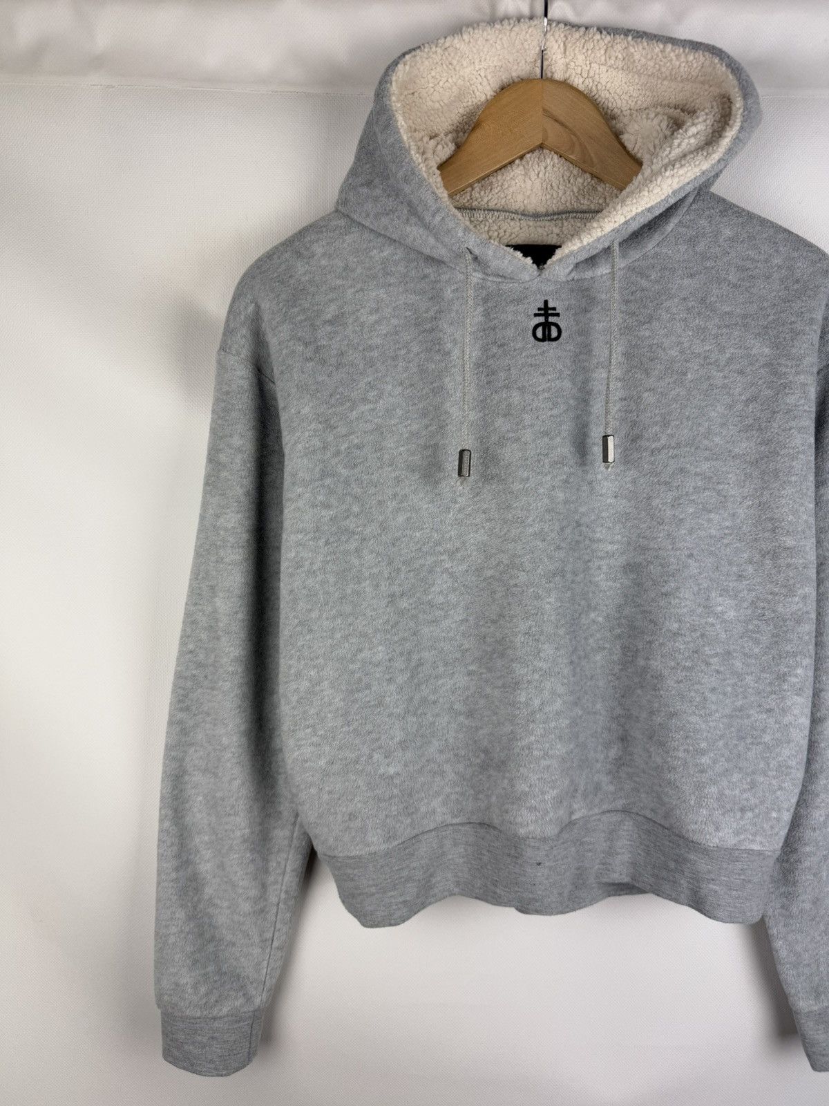 Drop Dead Drop Dead Ladies Y2K Fleece Sherpa Lined Hoodie Pullover Size M / US 6-8 / IT 42-44 - 2 Thumbnail