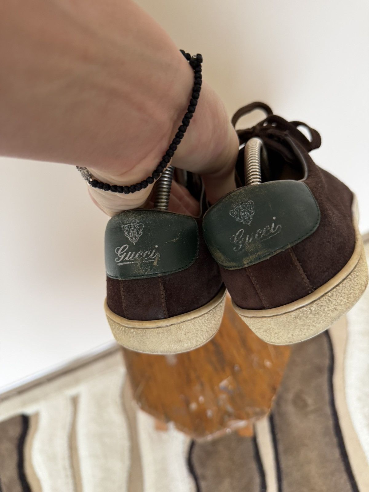 Gucci Gucci Brown Suede Luxury Shoes Size US 9.5 / EU 42-43 - 9 Thumbnail