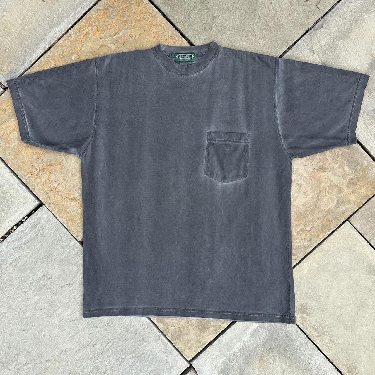 Vintage Vintage 90s Overdyed Pocket T-shirt Size US L / EU 52-54 / 3 - 1 Thumbnail