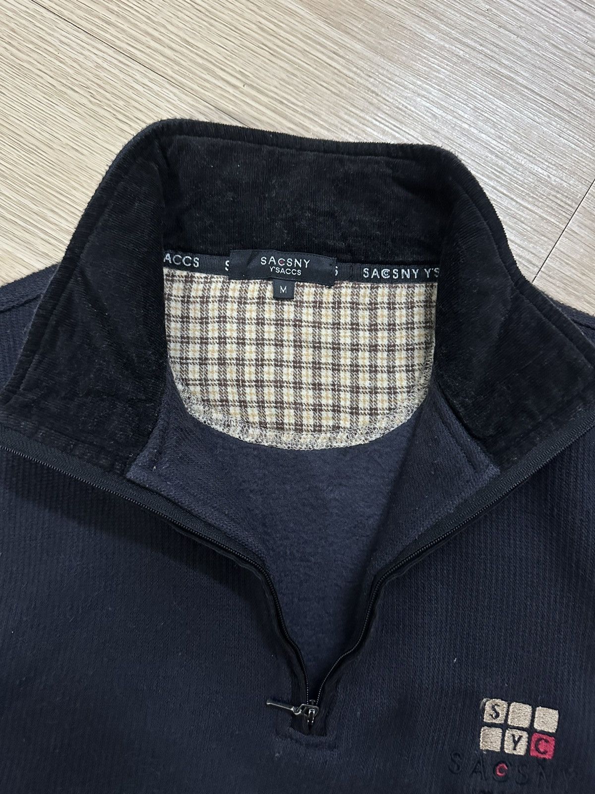 Y's × Y's for Men × Yohji Yamamoto Rare Yohji Yamamoto SACSNY Y’SACCS Half Zipper Knitwear Size US M / EU 48-50 / 2 - 5 Thumbnail