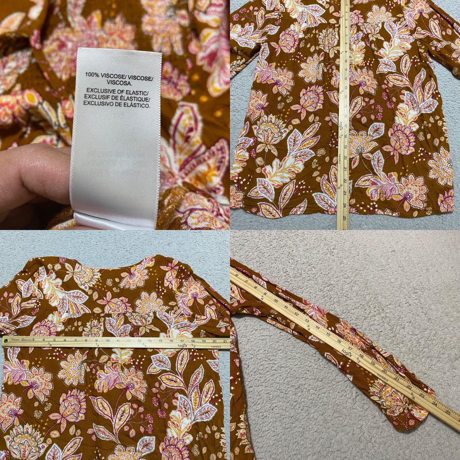 Lucky Brand **Lucky Brand Women's Multicolor Paisley Long Sleeve V-Neck Shirt** User: Lucky Brand Women's Multicolor Paisley Long Sleeve V-Neck Shirt Size L / US 10 / IT 46 - 8 Thumbnail