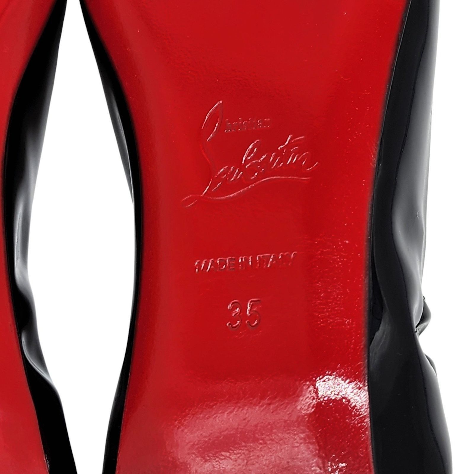 Christian Louboutin Gloriana Flat Patent Leather Ballet Flats Black EU 35 US 5 Size US 5 / IT 35 - 7 Thumbnail