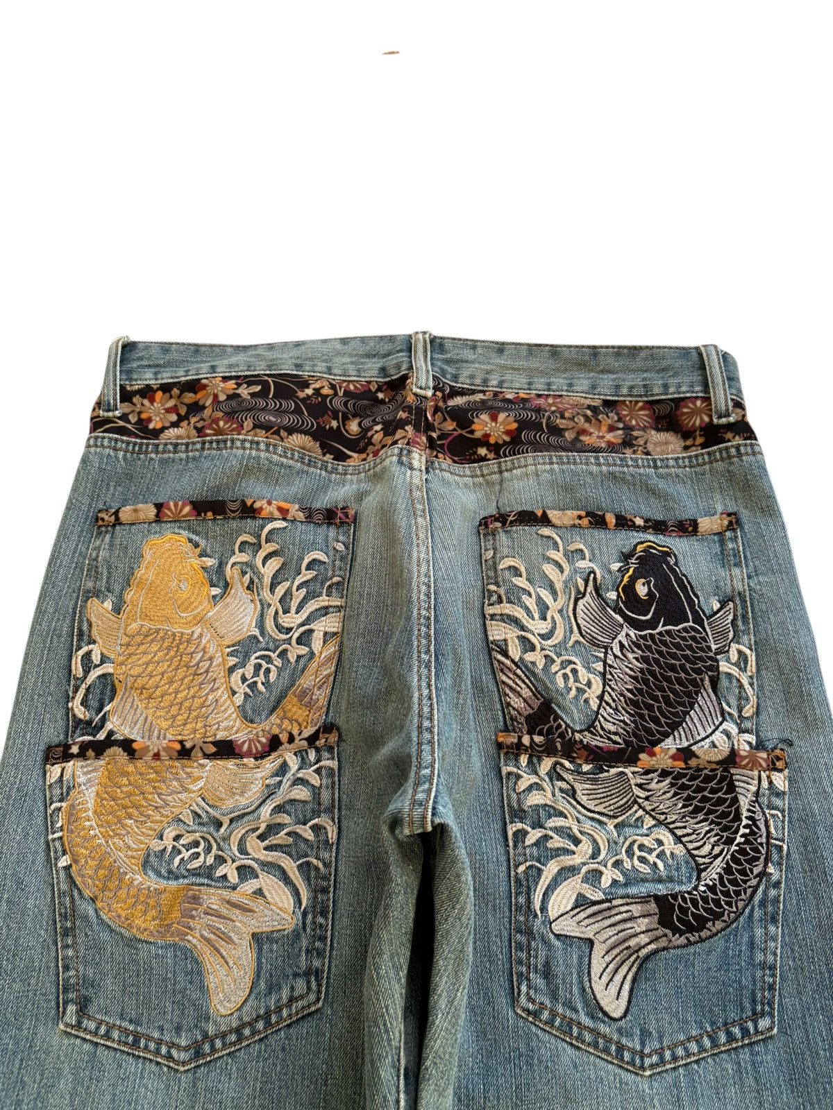 Japanese Brand Vintage Japanese Brand Sugoi Embroidery Mud Wash Baggy Jeans Size US 34 / EU 50 - 8 Thumbnail