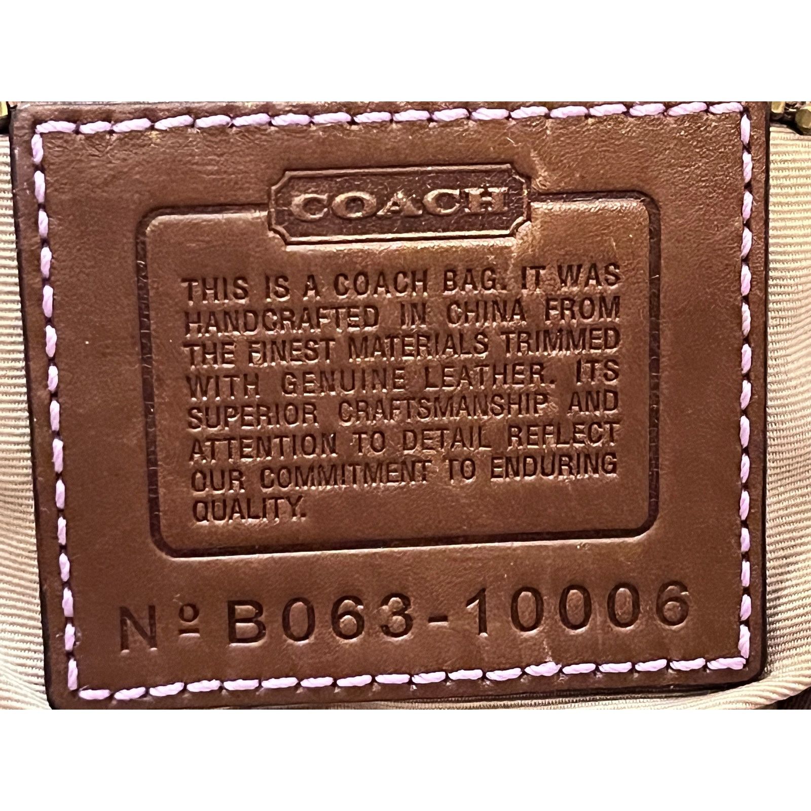 Coach Coach No. B063-10006 Patchwork Style Crossbody Bag Size ONE SIZE - 4 Thumbnail