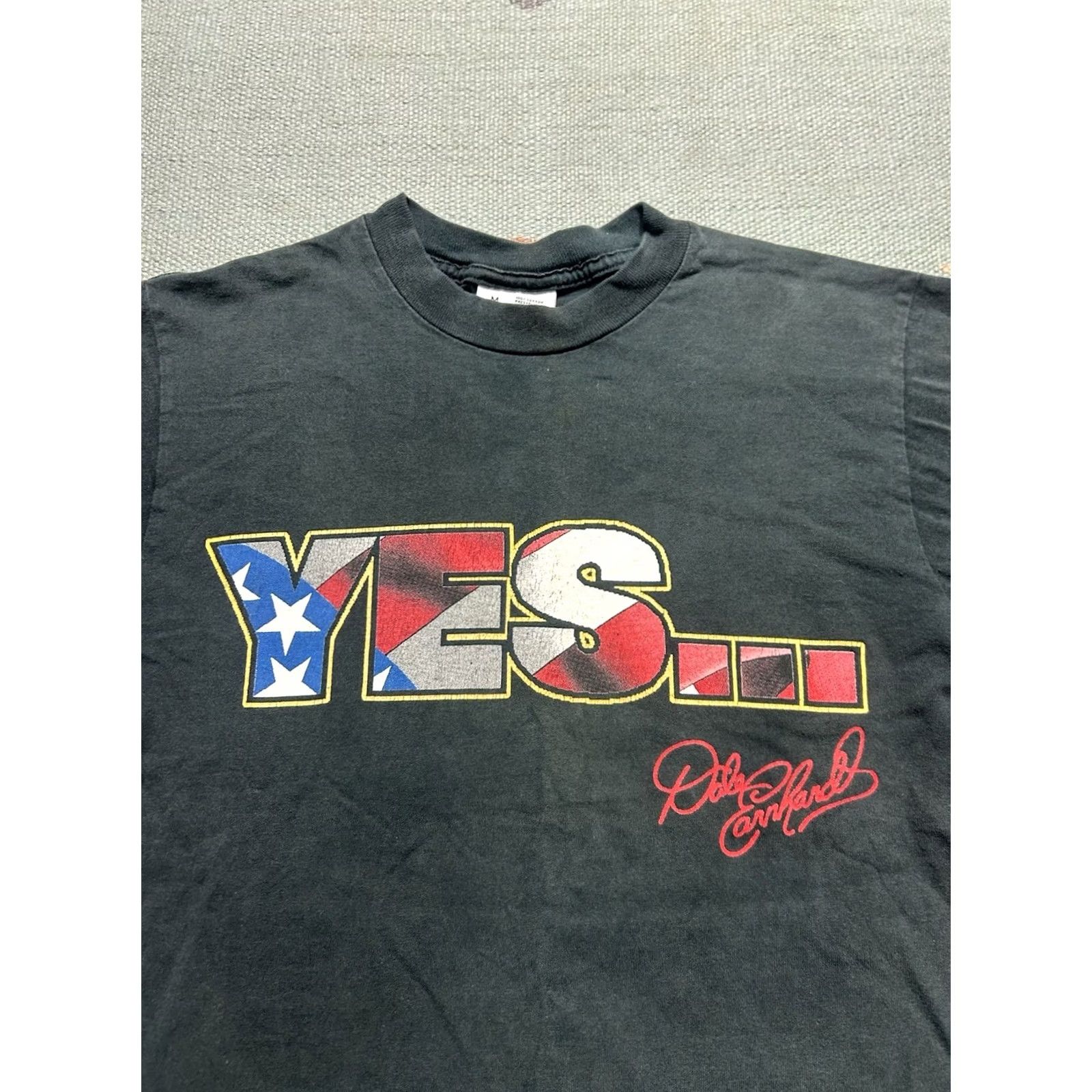 NASCAR VINTAGE Dale Earnhardt NASCAR T-Shirt USA Black Medium Mens Shirt Size US M / EU 48-50 / 2 - 6 Thumbnail