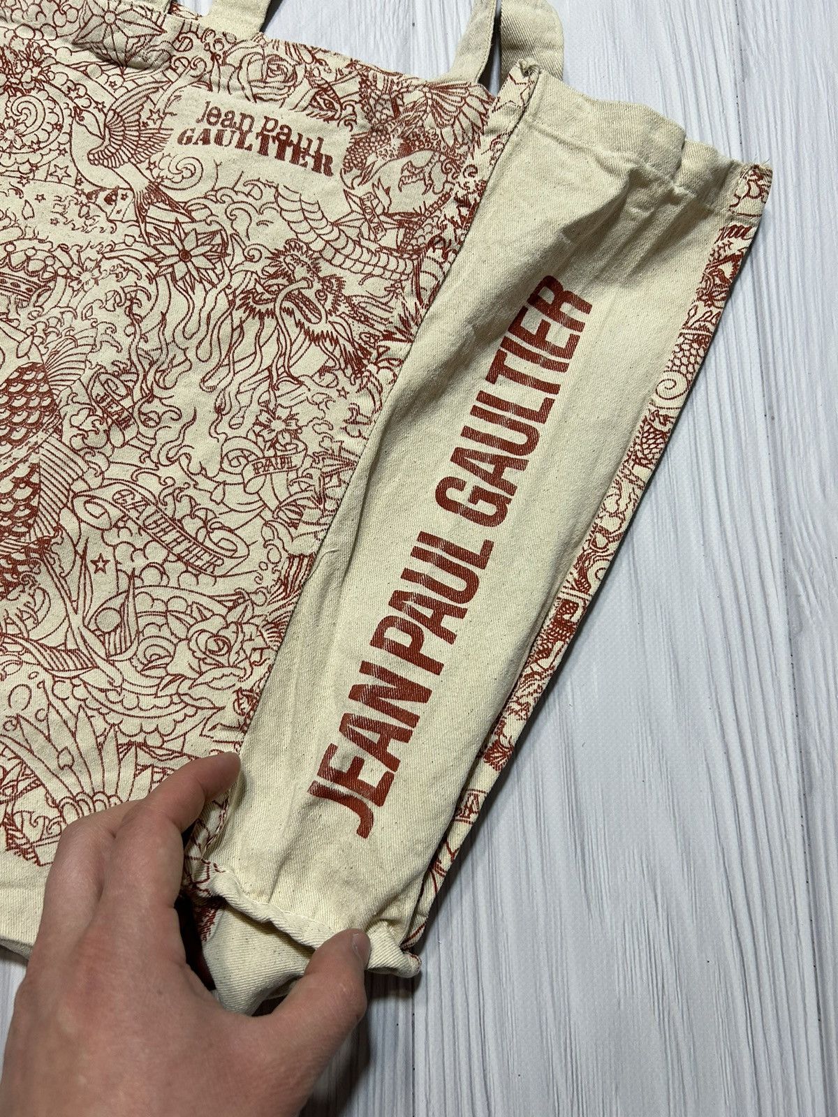 Vintage JPG Jean Paul Gaultier Dragon Fish Animal Shopper Bag Size ONE SIZE - 6 Thumbnail