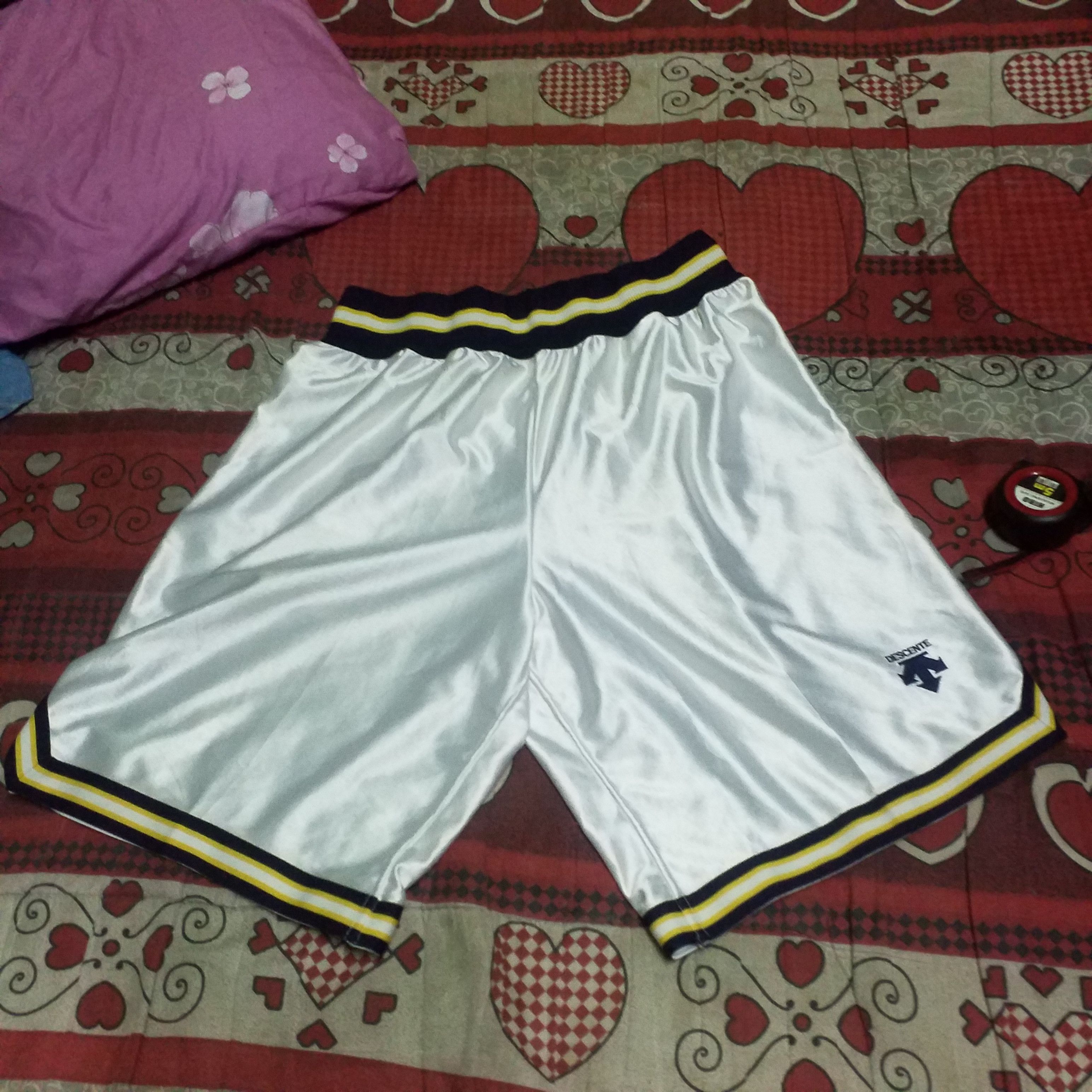 image of Descente x NBA Jogger Boxing Short Pant in White/Blue, Men's (Size 28)