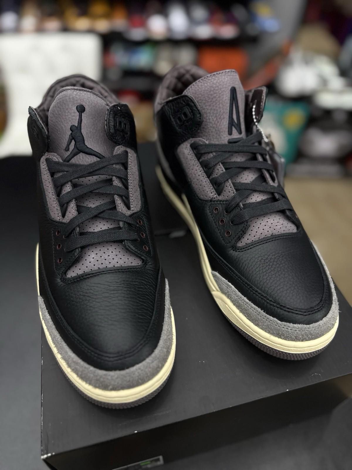 Jordan Brand Air Jordan 3 x A Ma Maniere Black Sneakers, Size 14.5 / 13M Size US 13 / EU 46 - 3 Thumbnail