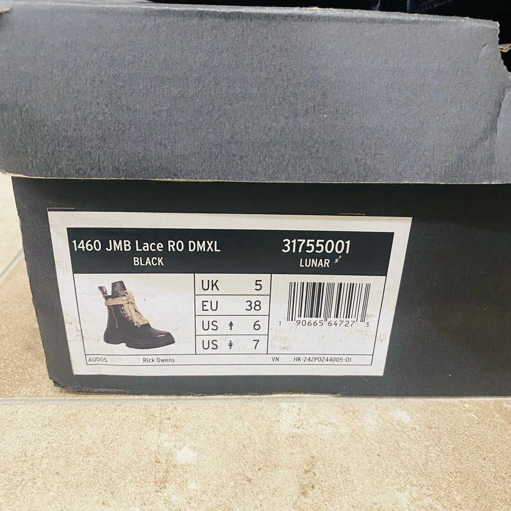 Dr. Martens × Rick Owens Dr. Martens × Rick Owens 1460 DMXL Magalace Leather Size US 6 / EU 39 - 9 Thumbnail