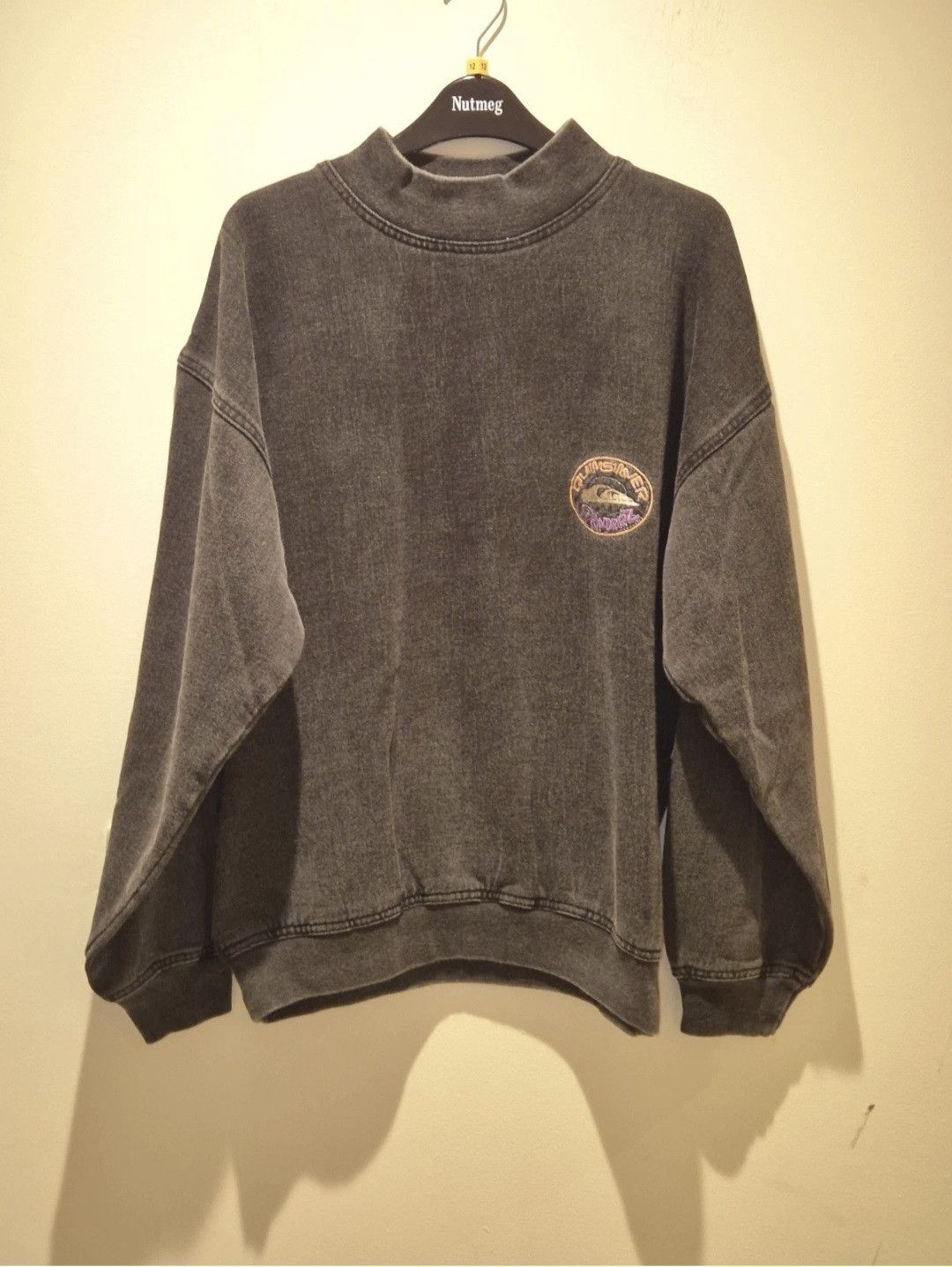 Quiksilver Quiksilver Rare 1988 Grinderz Medium Sweater. Acid Wash. Size US M / EU 48-50 / 2 - 1 Thumbnail