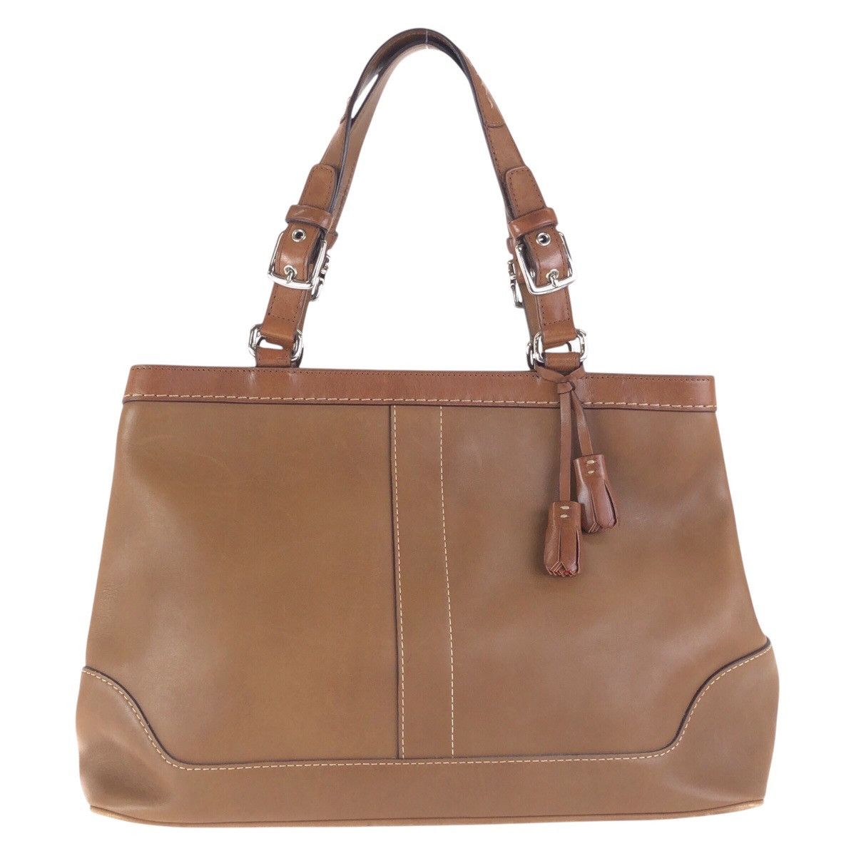 Coach Coach Leather 2Way Tote Bag 7468 Leather Shoulder Bag 7468 in Brown, Women's