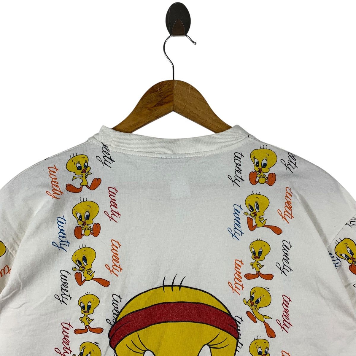 Cartoon Network × Plus One Clothing × Vintage Vintage TWEETY CARTOON Big printed bootleg tee Size US M / EU 48-50 / 2 - 9 Thumbnail