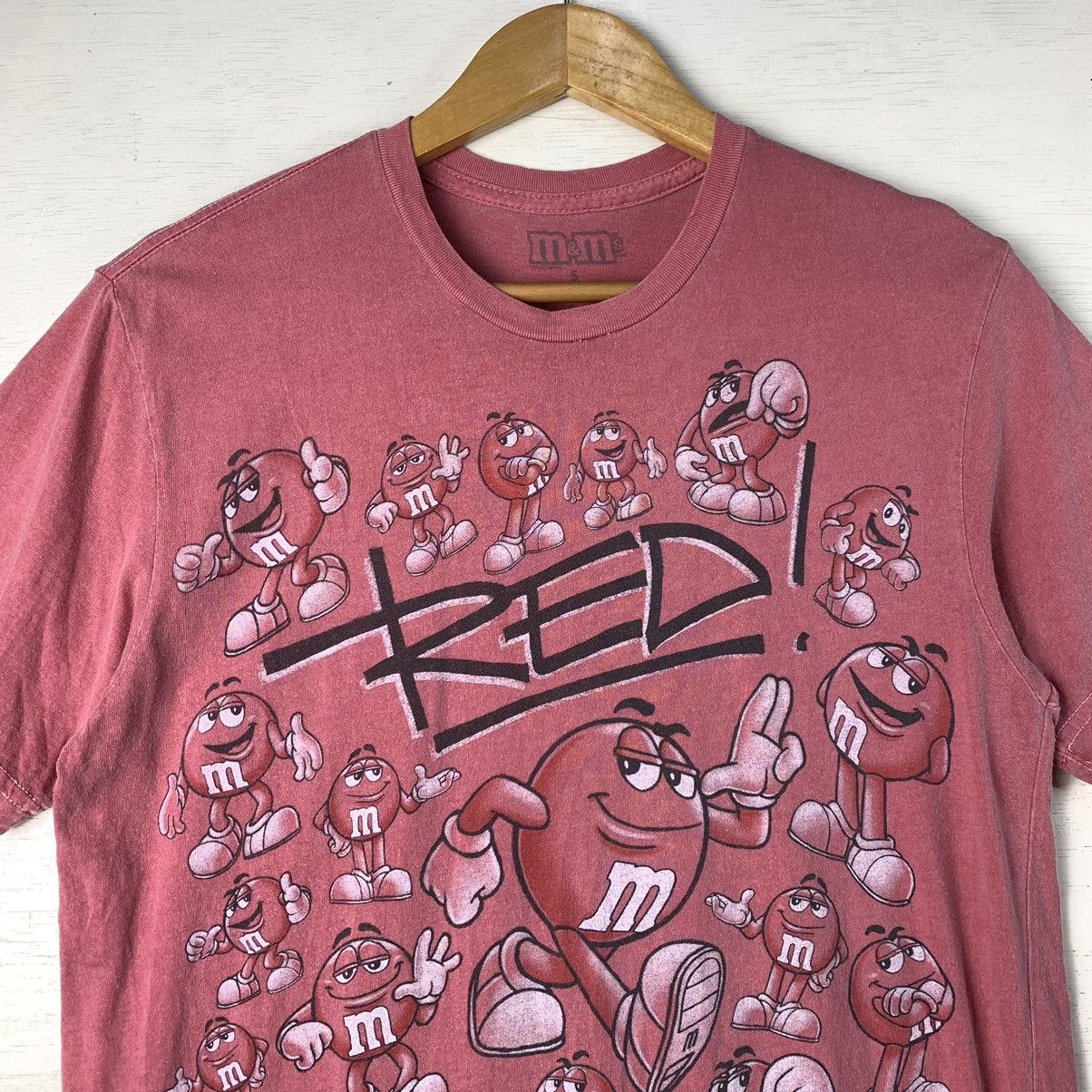 Cartoon Network × Vintage Vintage M&M’s Red T-shirt Made in USA Size US S / EU 44-46 / 1 - 3 Thumbnail