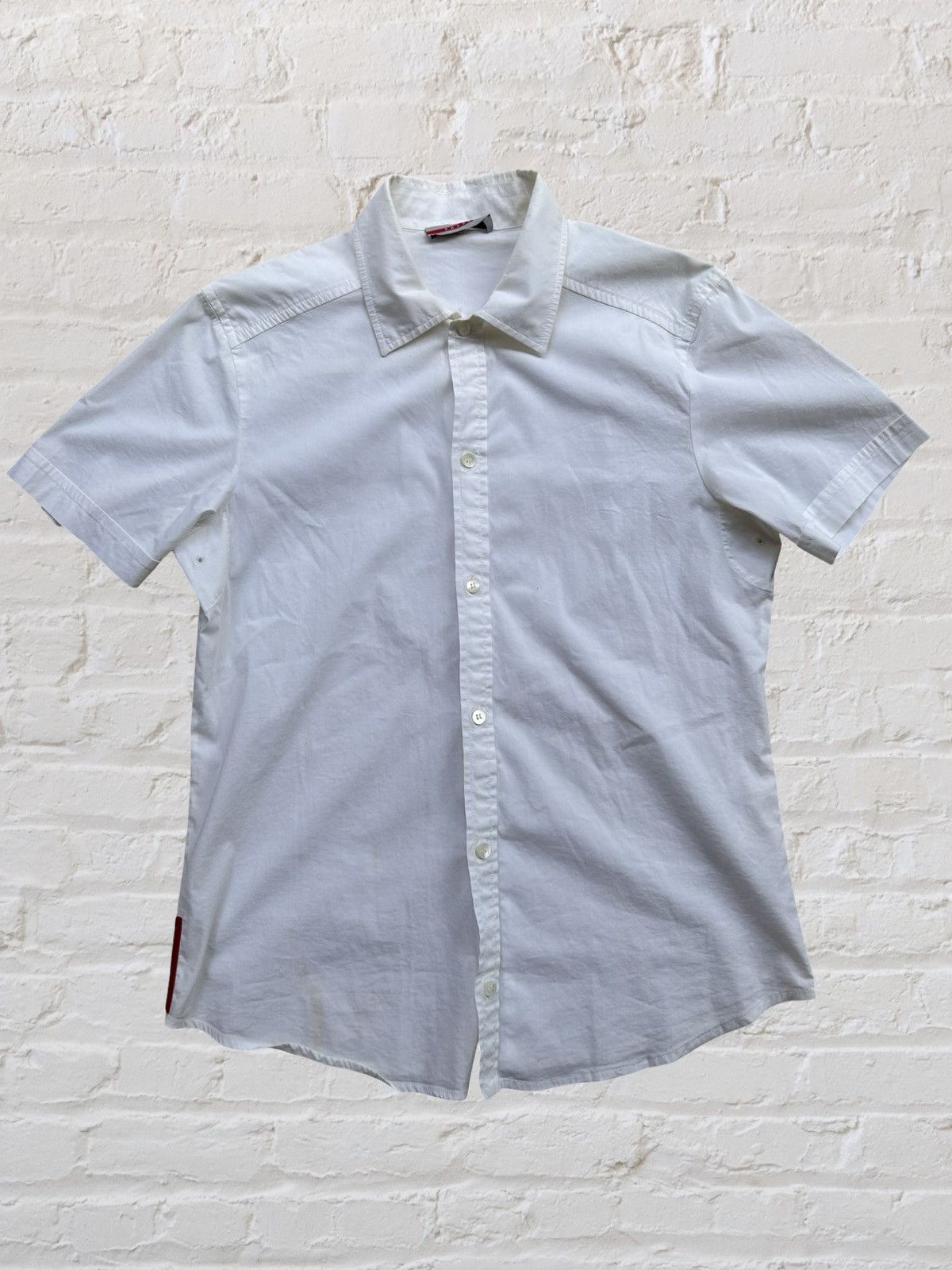 Prada PRADA SPORTS Red Tab Short Sleeve Shirt S Size US S / EU 44-46 / 1 - 1 Thumbnail