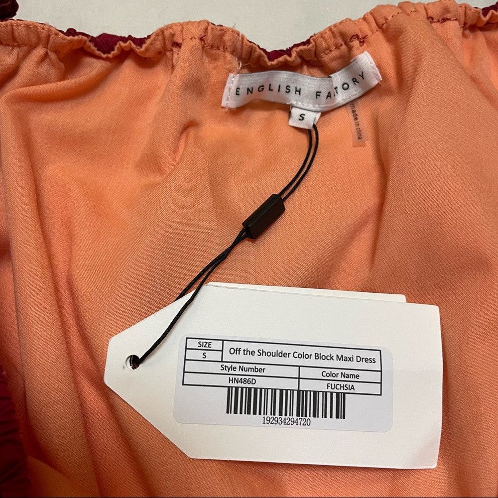 English Factory NWT New English Factory Colorblock Tiered Off The Shoulder Size S / US 4 / IT 40 - 8 Thumbnail