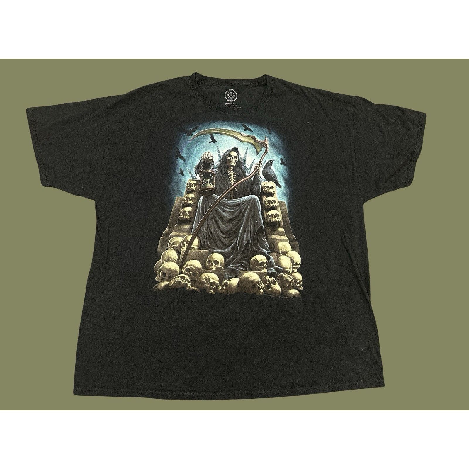 Vintage Men’s Death Skeleton Graphic T-Shirt 3XL Black Goth Punk Tee Size US XXL / EU 58 / 5 - 1 Thumbnail