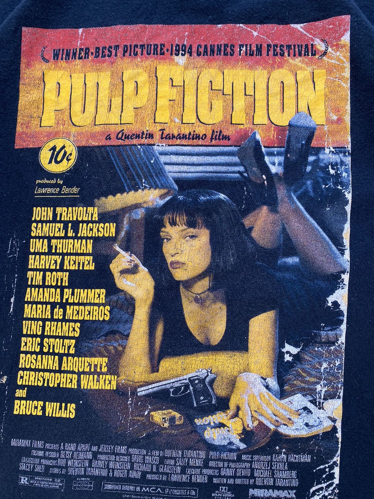 Vintage Vintage 1994 Pulp Fiction x Winterland Productions T-shirt Size US M / EU 48-50 / 2 - 4 Thumbnail