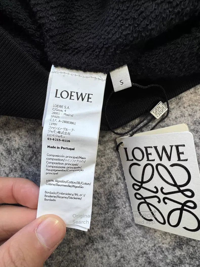 Loewe Loewe Stitched logo hooded sweatshirt Size US S / EU 44-46 / 1 - 4 Thumbnail