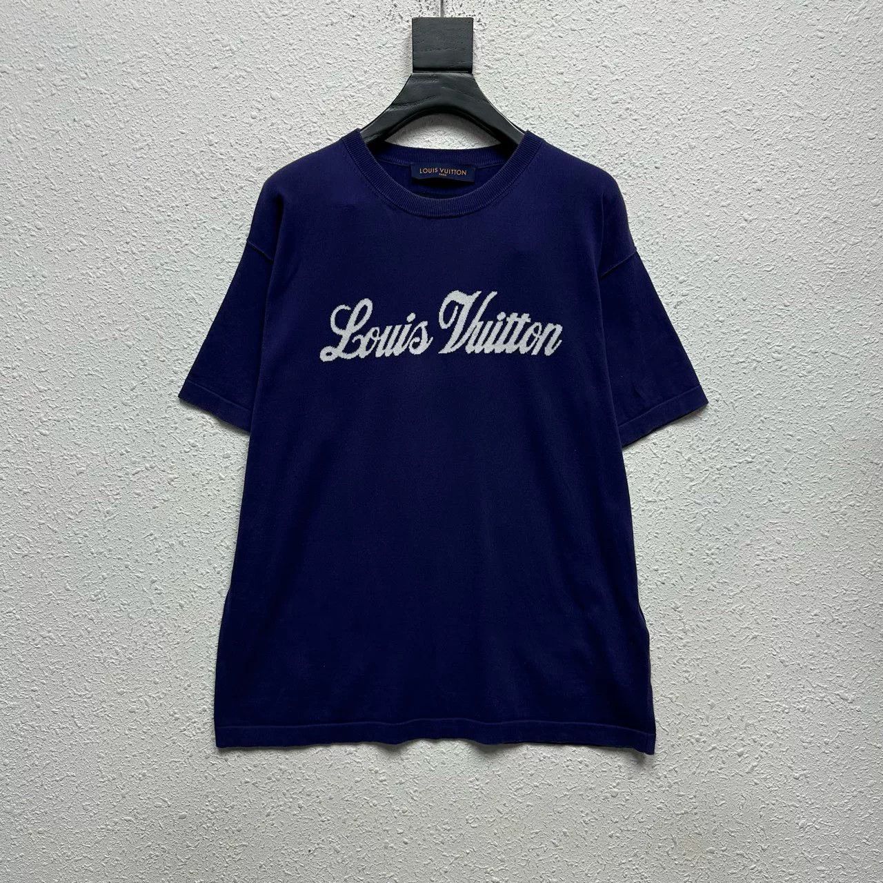 Louis Vuitton Louis Vuitton Embroidered Logo Knit T-Shirt Size US S / EU 44-46 / 1 - 1 Thumbnail