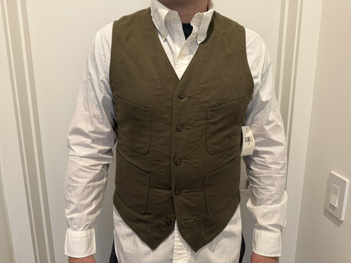 RRL Ralph Lauren RRL Olive Green Cotton Vest - collector’s item Size 40R - 5 Thumbnail