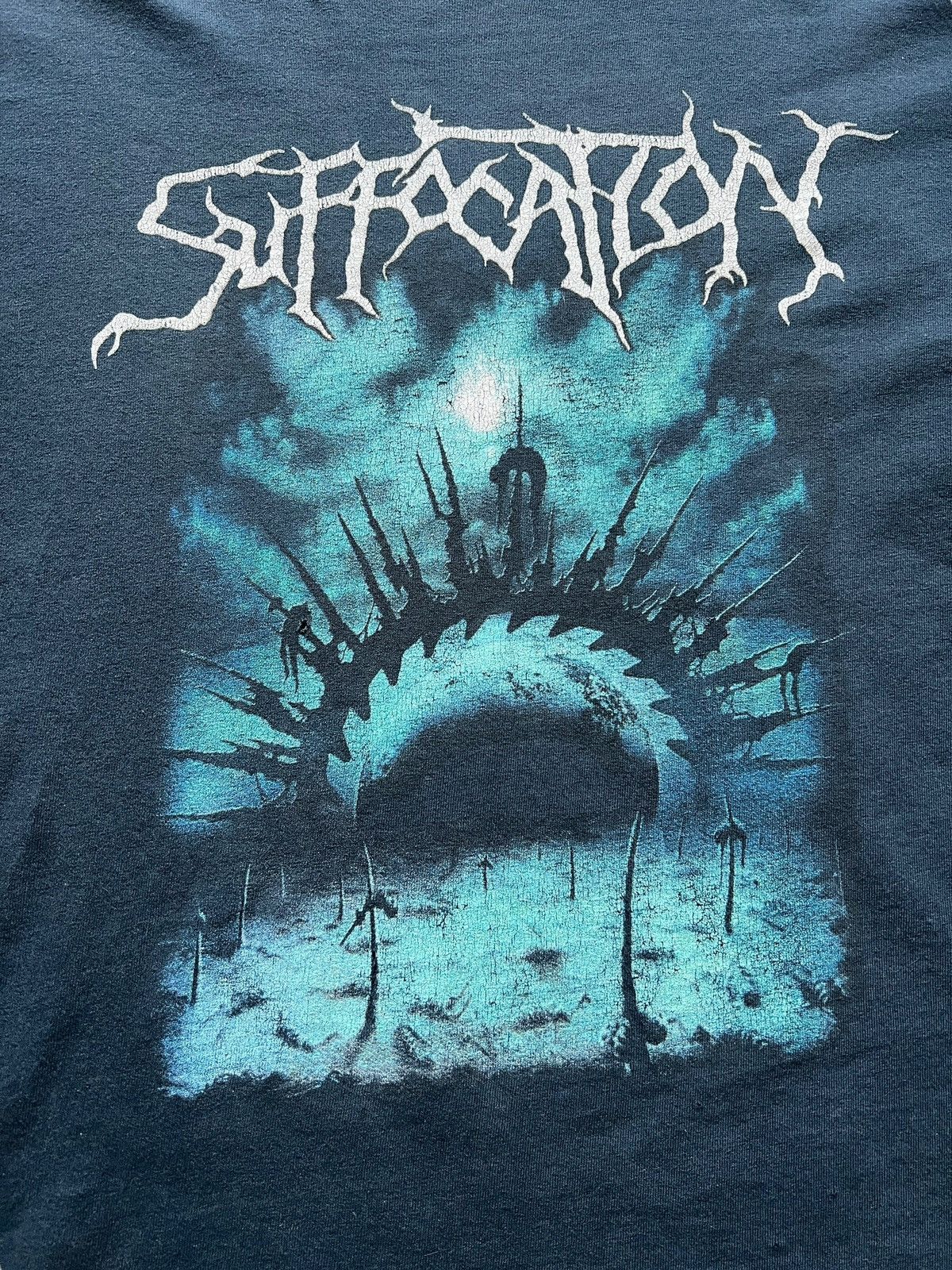 Band Tees Vintage Suffocation Tour 2007 Metal Band Tees Sun Faded Size US XL / EU 56 / 4 - 4 Thumbnail