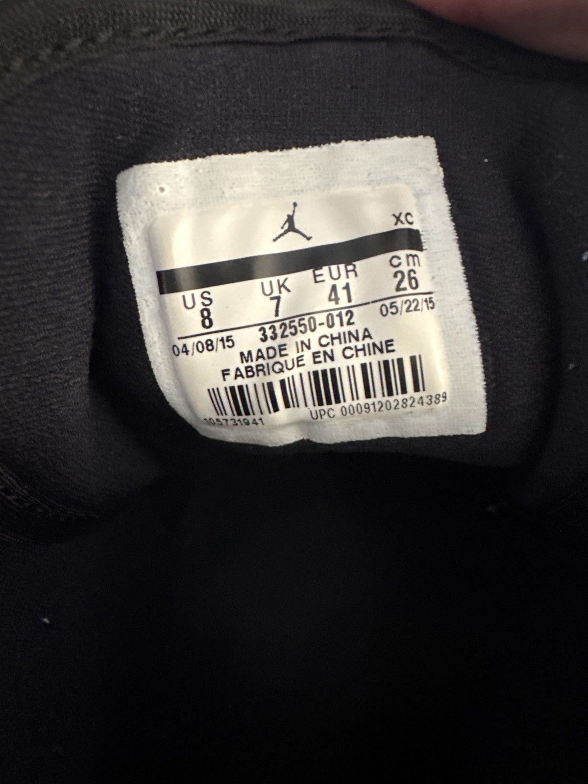 Jordan Brand × Nike Air Jordan 1 retro high rare air “bred” Size US 8 / EU 41 - 2 Thumbnail