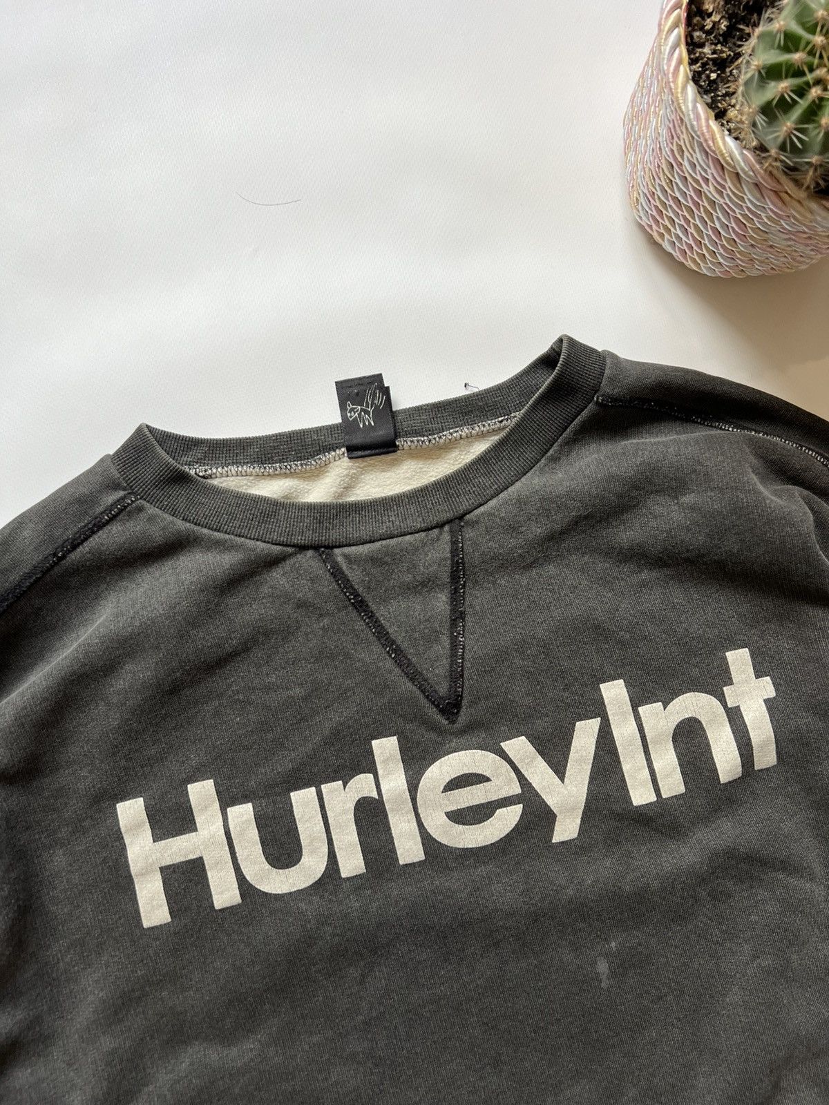 Hurley Crazy Y2K Boxy Cropped Zip Skater Surf Grunge Faded Cyber Size US XL / EU 56 / 4 - 3 Thumbnail